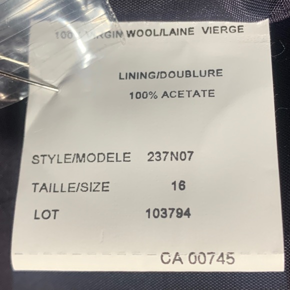 Zenobia 16 Purple plum Virgin Wool lined jacket - Picture 8 of 8